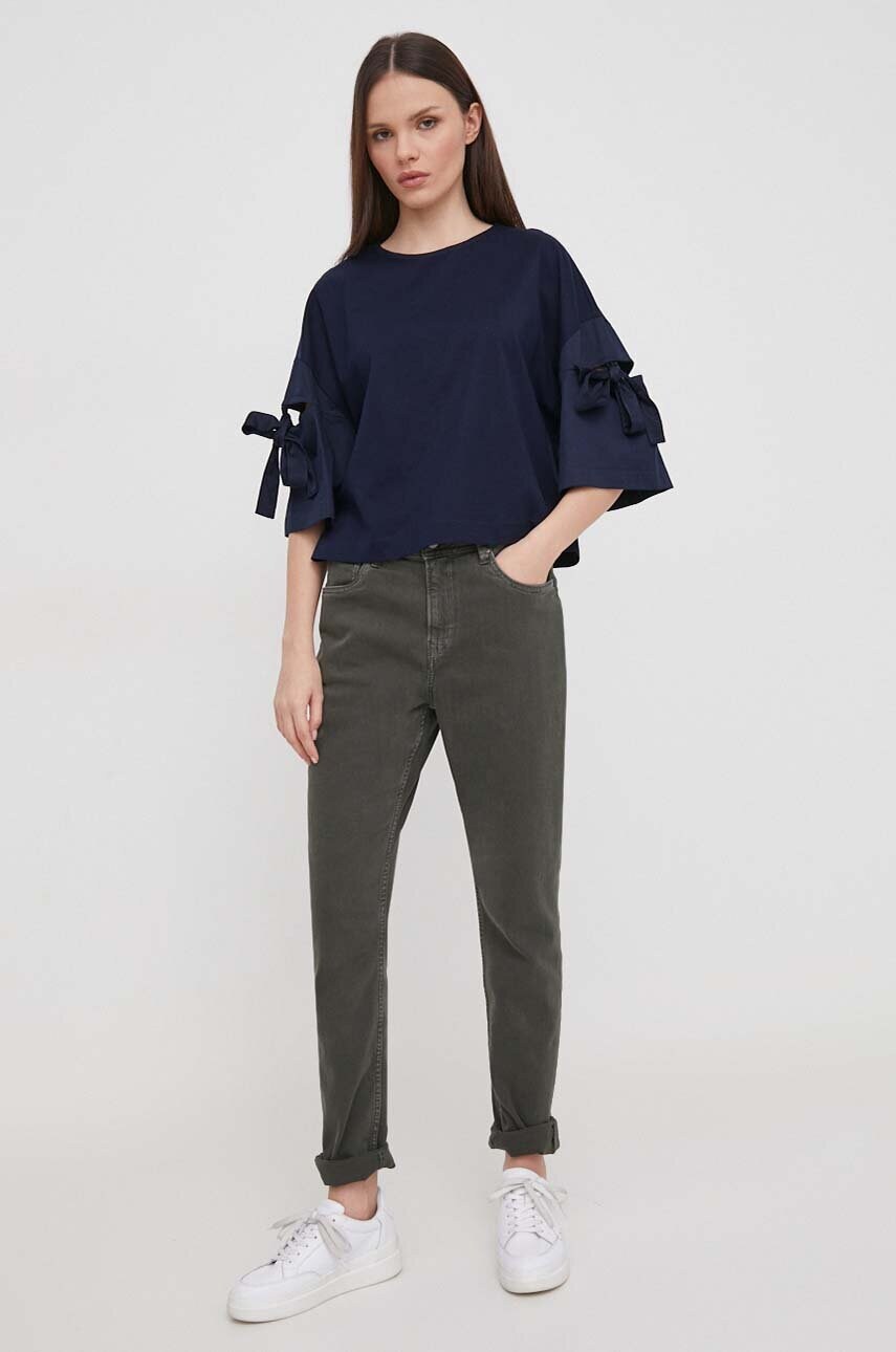 Джинси Pepe Jeans TAPERED HW жіночі колір зелений PL211704YG1