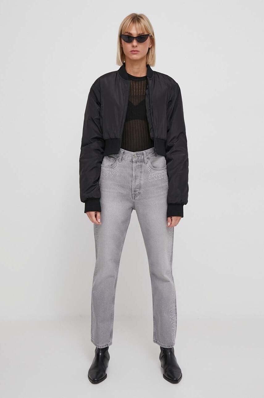 Джинси Pepe Jeans STRAIGHT UHW SPARKLE жіночі висока посадка PL204605