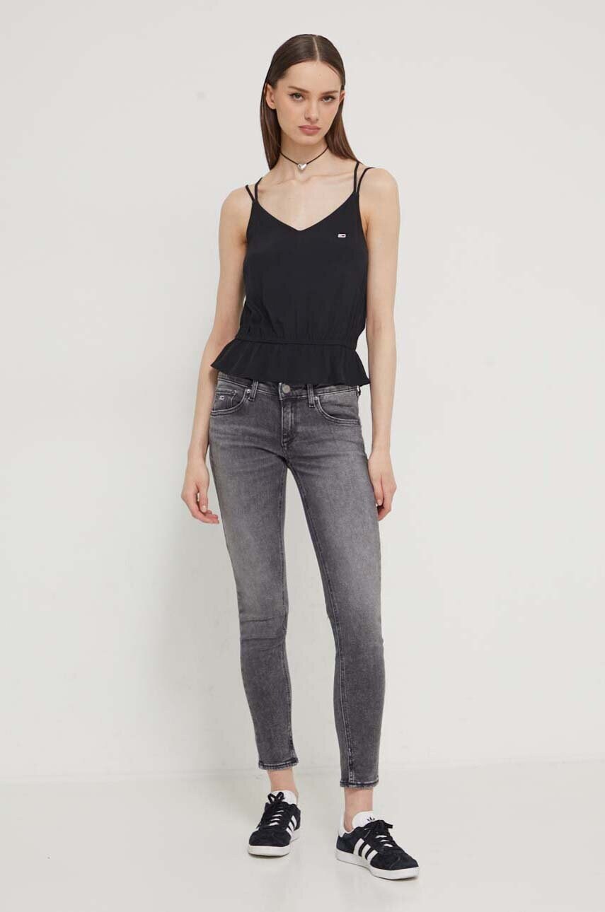 Джинси Tommy Jeans Scarlett жіночі колір сірий