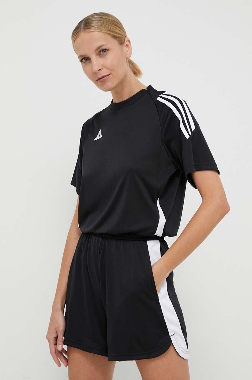 Комбінезон для тренувань adidas Performance Tiro 24 колір чорний овальне декольте