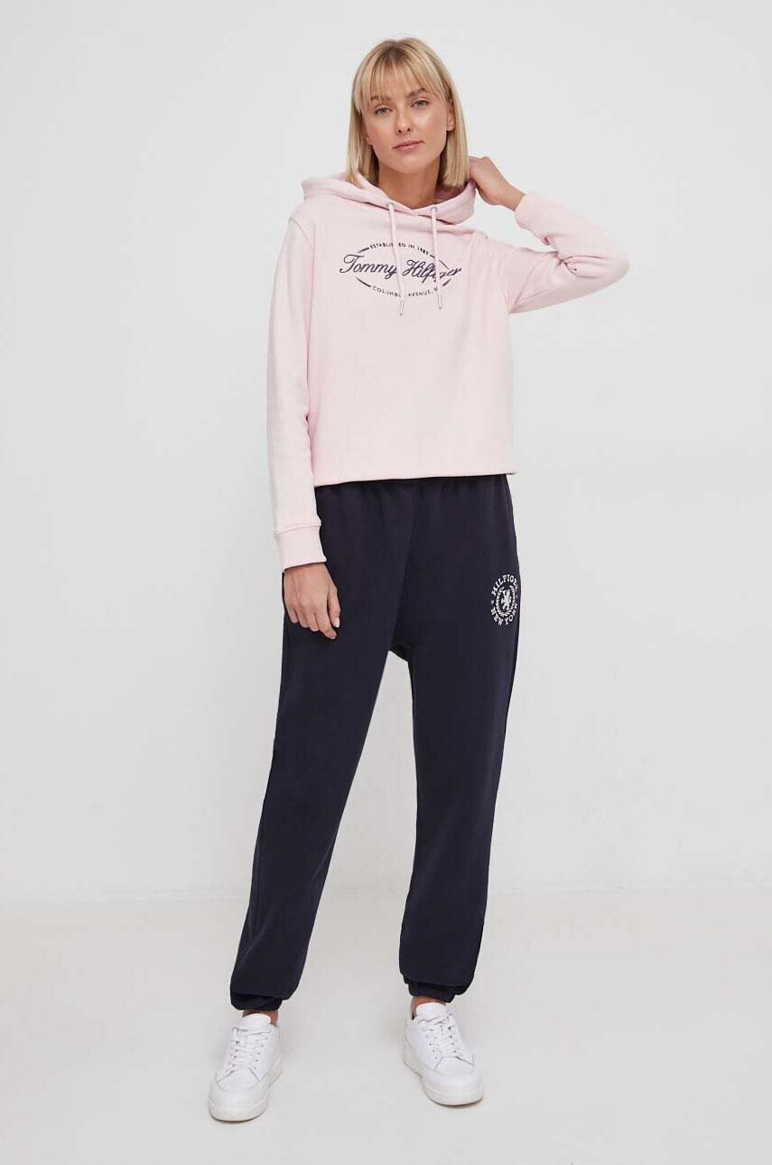 Спортивні штани Tommy Hilfiger колір синій з аплікацією