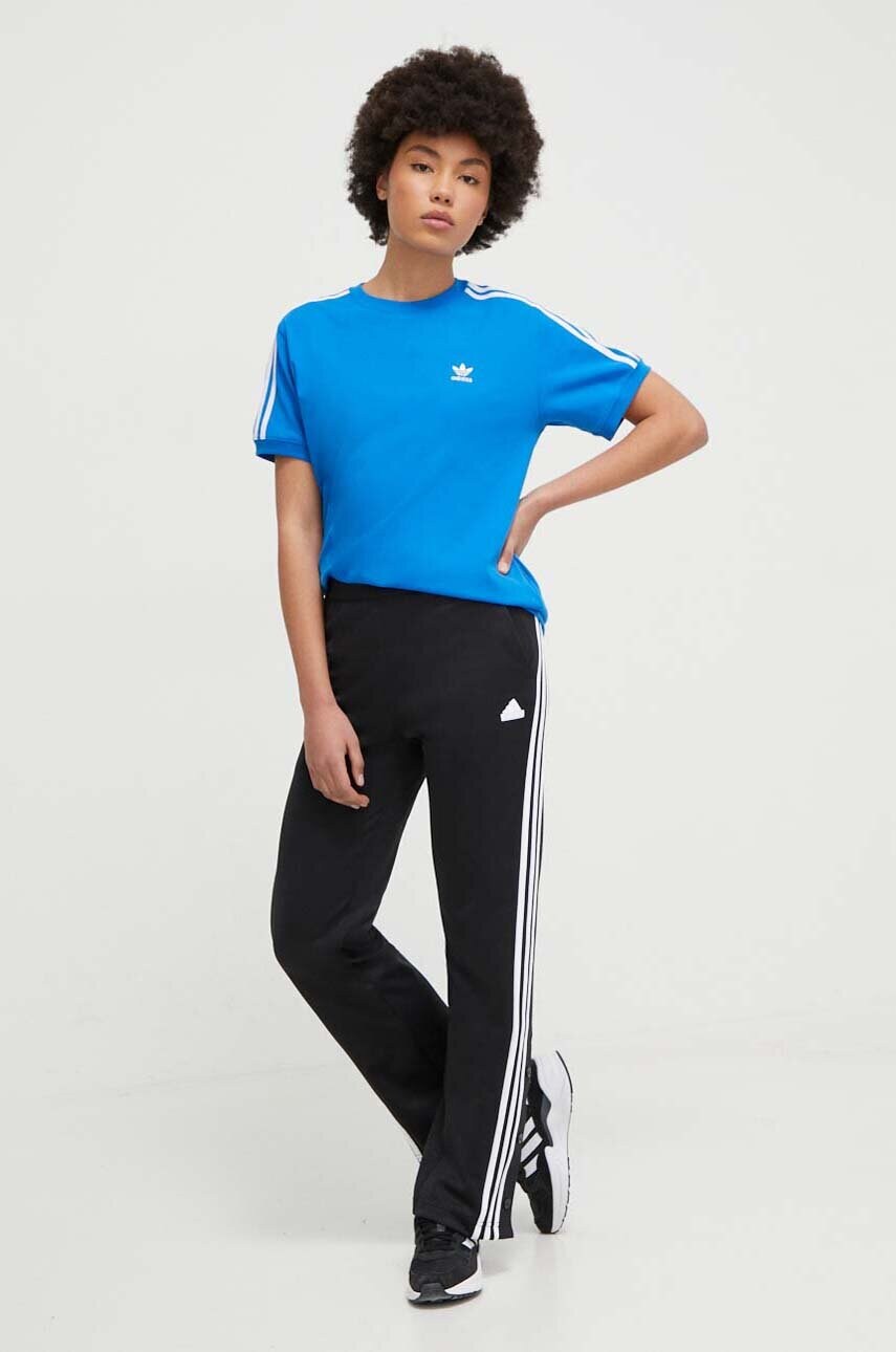 Спортивні штани adidas колір чорний з аплікацією