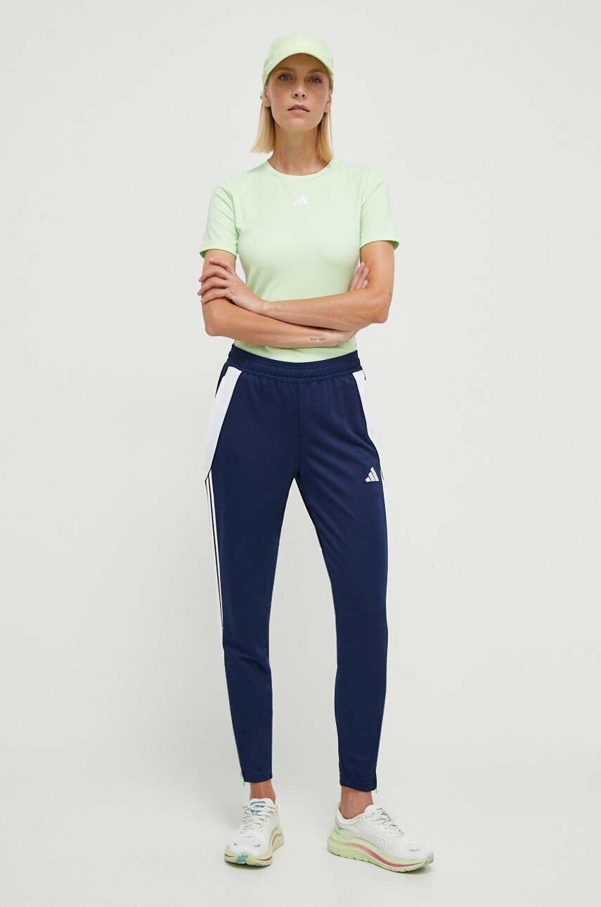 Штани для тренувань adidas Performance Tiro 24 колір синій з аплікацією