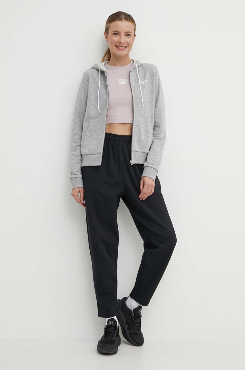 Спортивні штани Reebok LUX Collection колір чорний однотонні 100075361