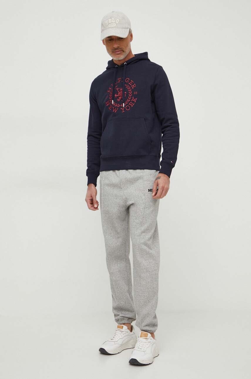 Спортивні штани Tommy Hilfiger колір сірий візерунок