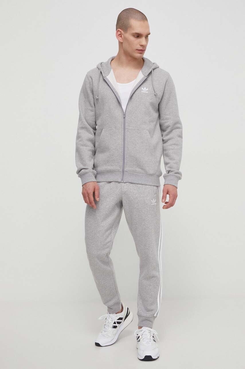Спортивні штани adidas Originals 3-Stripes Pant колір сірий меланж IM9318