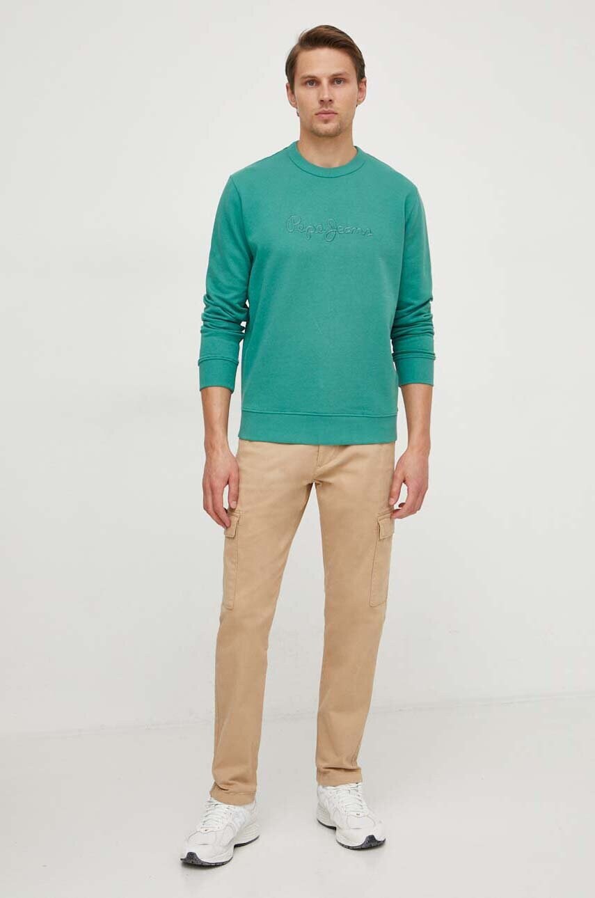 Штани Pepe Jeans SLIM CARGO чоловічі колір бежевий фасон cargo PM211641