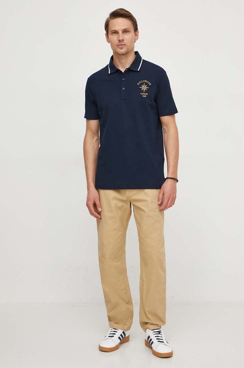 Бавовняні штани Pepe Jeans RELAXED STRAIGHT CARPENTER PANT колір бежевий прямі PM211649