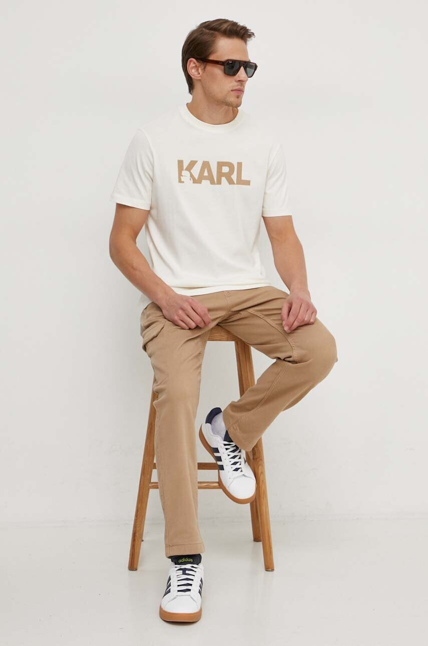 Штани Pepe Jeans GYMDIGO CARGO PANT чоловічі колір бежевий облягаючі PM211652
