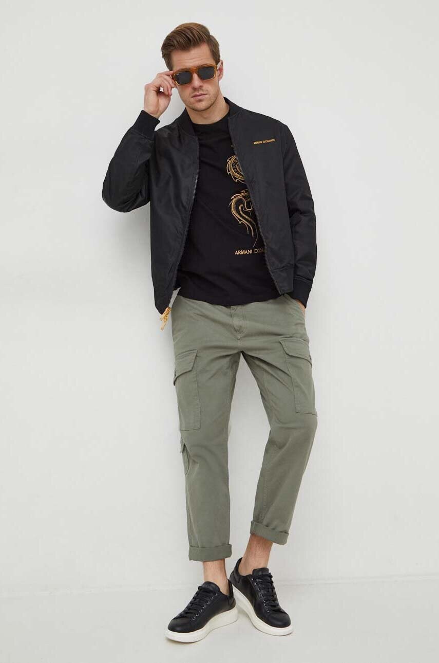Штани Pepe Jeans RELAXED MULTI POCKETS PANT чоловічі колір зелений фасон cargo PM211682