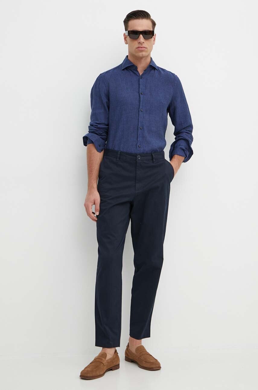 Штани Armani Exchange чоловічі колір синій облягаючі 3DZP07 ZN3TZ