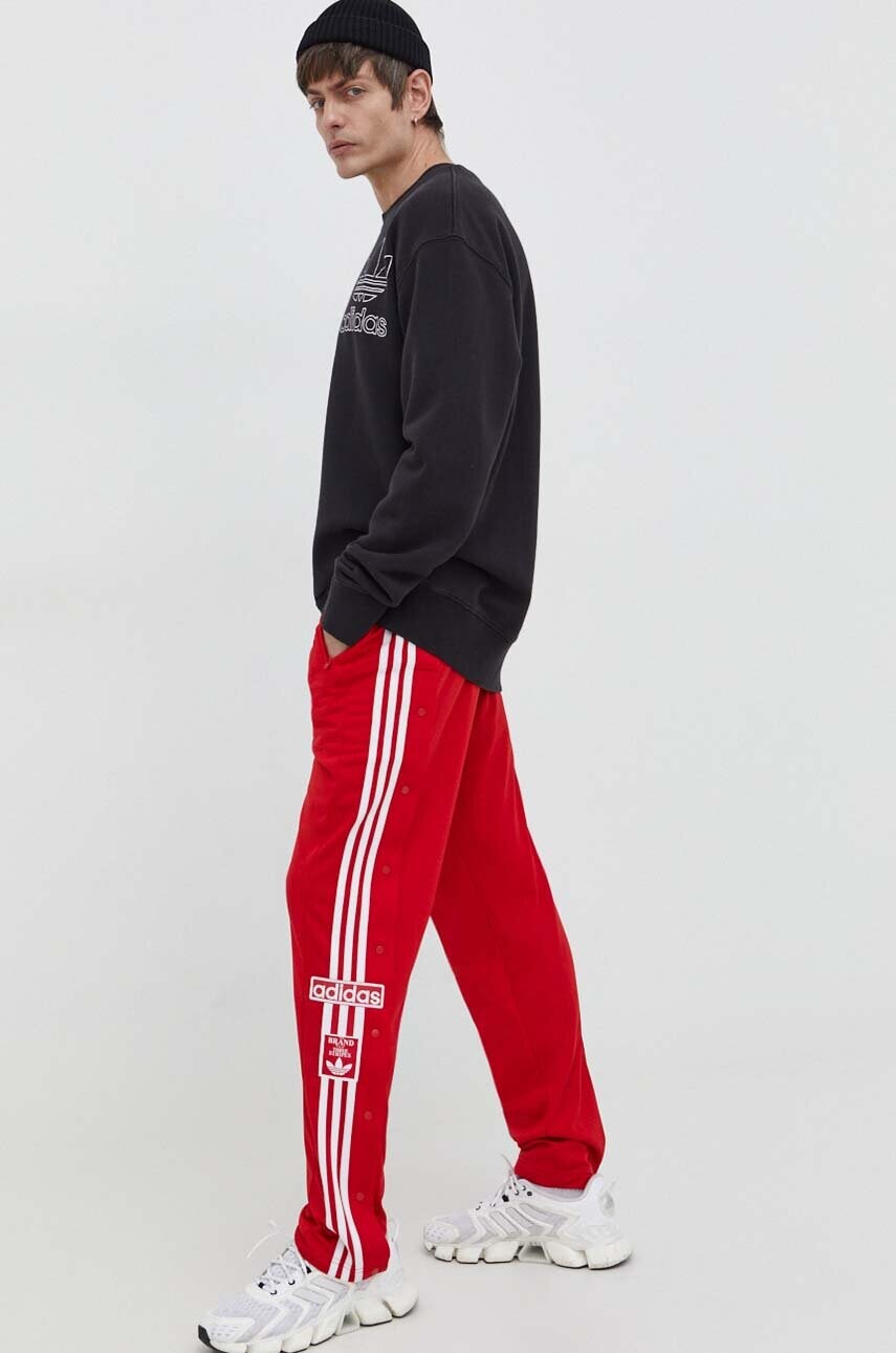 Спортивні штани adidas Originals колір червоний з аплікацією