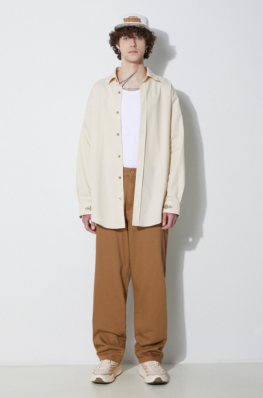 Штани Alpha Industries Chino чоловічі колір бежевий фасон chinos 146202