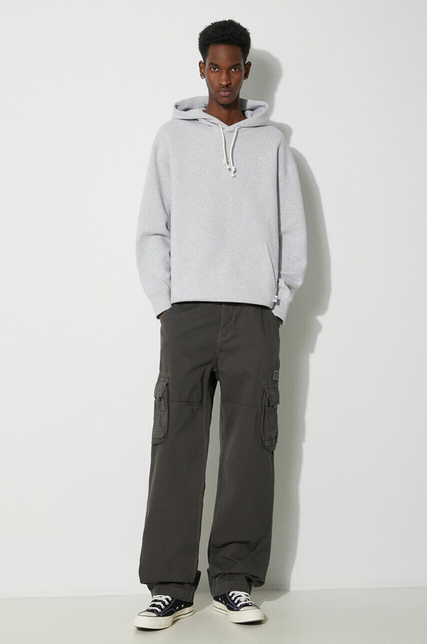 Бавовняні штани Alpha Industries Jet Pant колір сірий пряме 101212