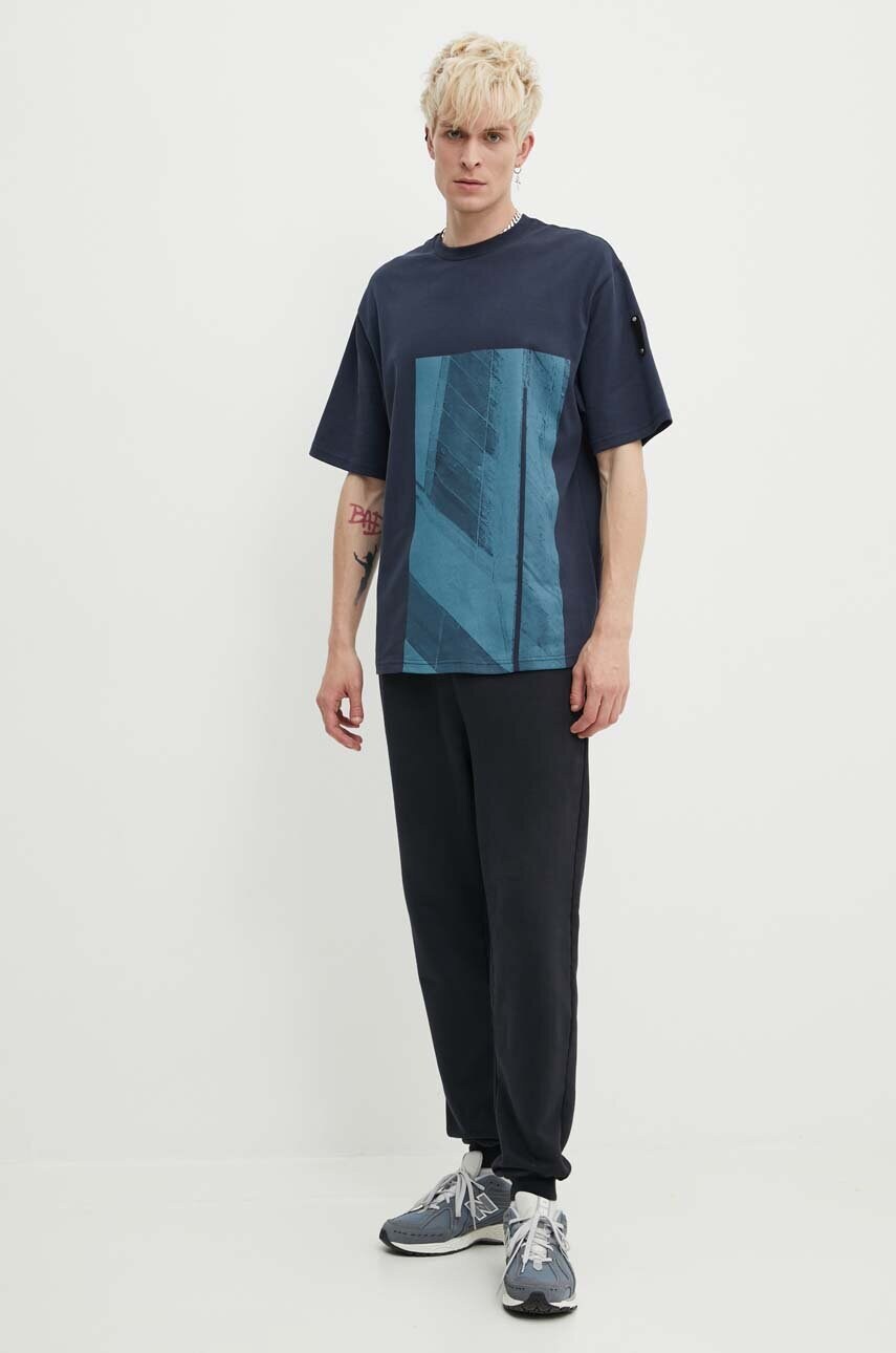 Бавовняні спортивні штани A-COLD-WALL* Essential Sweatpant колір чорний однотонні ACWMB274