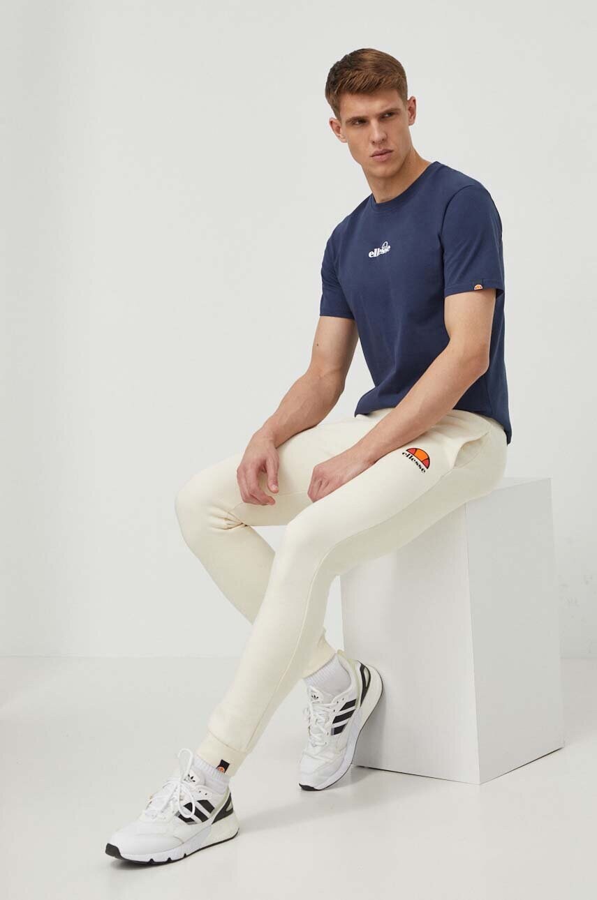 Спортивні штани Ellesse Ovest Jog Pant колір бежевий з принтом SHV01763