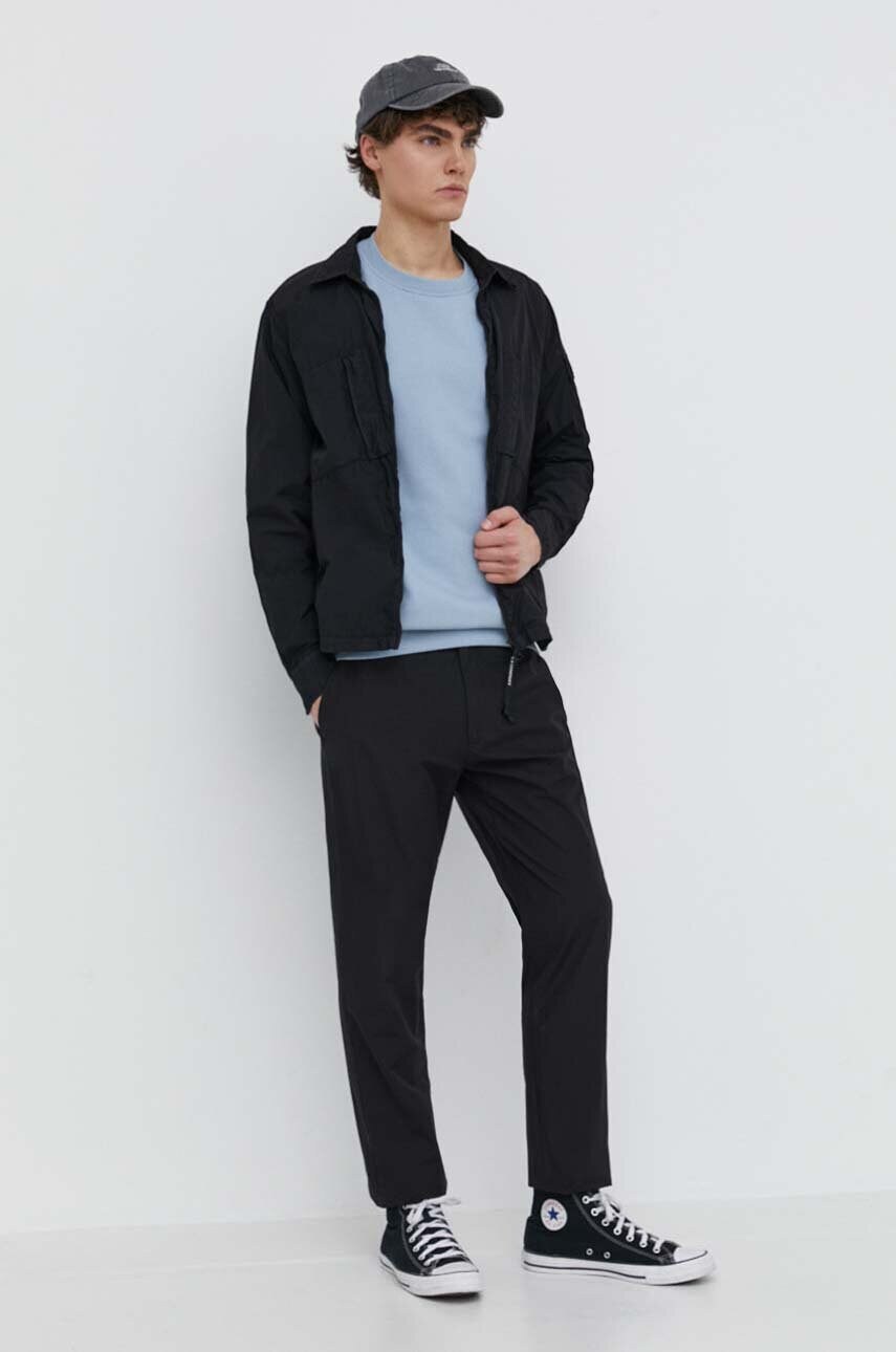 Штани Tommy Jeans чоловічі колір чорний прямі DM0DM18938