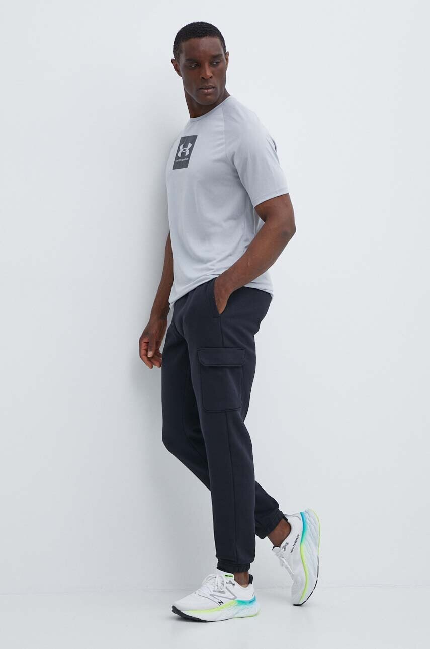 Спортивні штани Under Armour Essential колір чорний однотонні