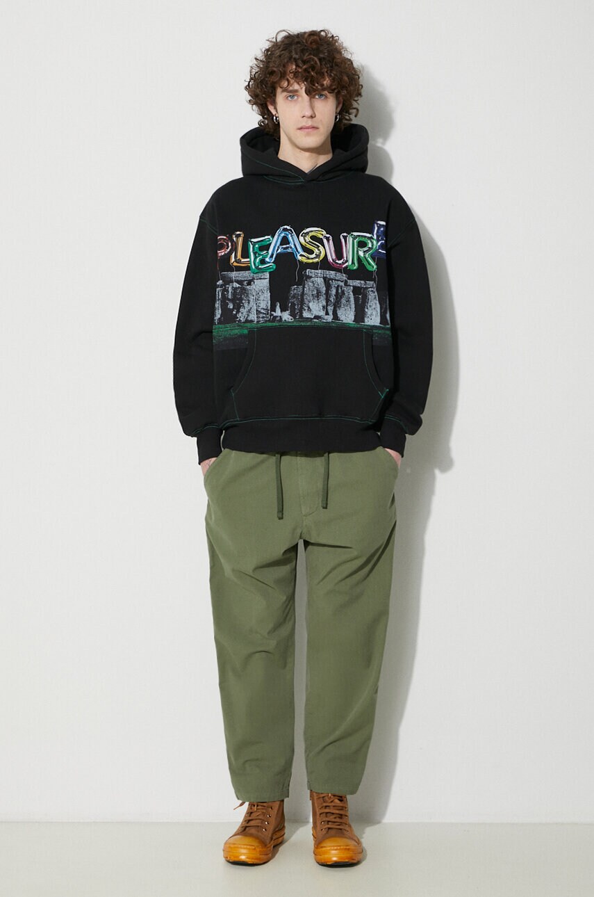 Бавовняні штани Universal Works Hi Water Trouser колір зелений прямі 30520.BIRCH