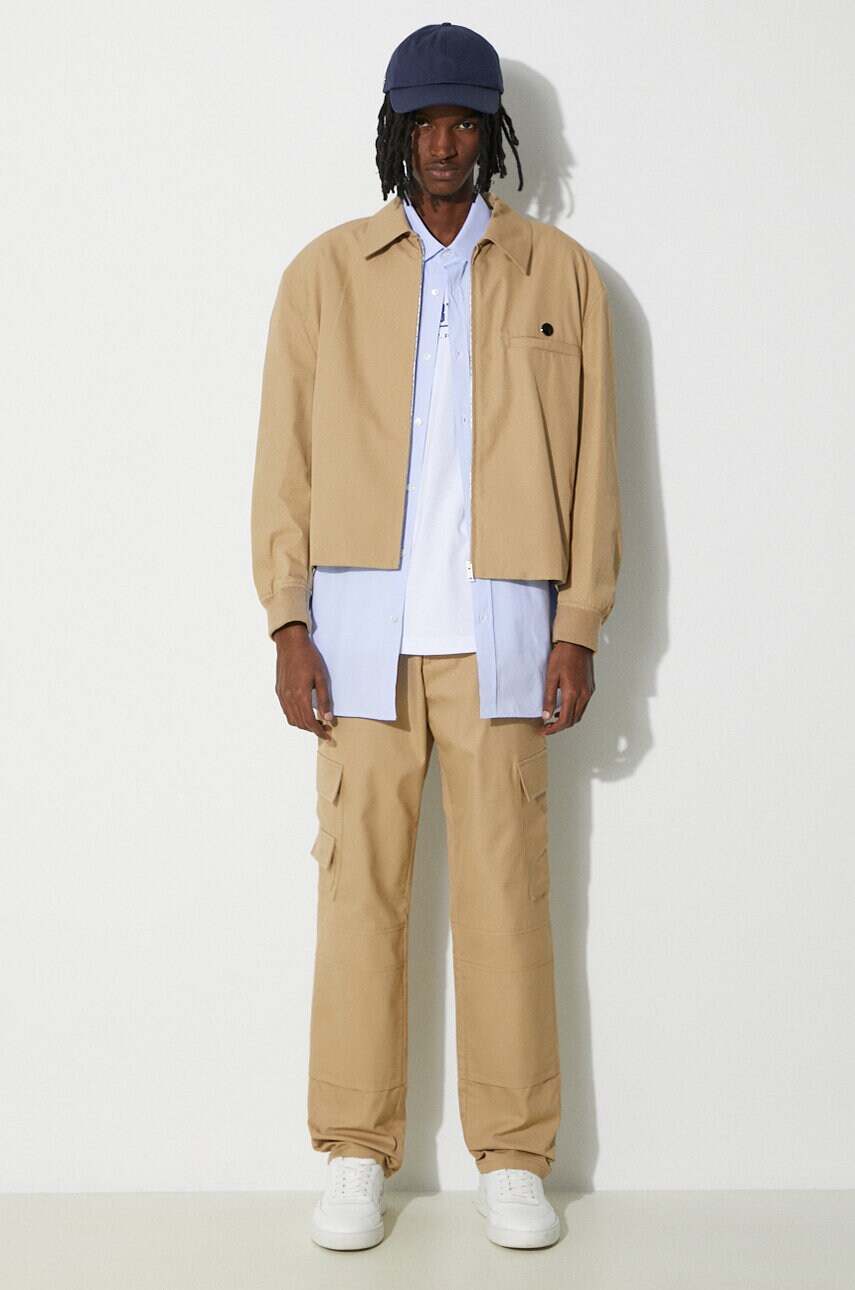 Бавовняні штани AMBUSH Slim Cargo Pants Tree колір коричневий прямі BMCF001S24FAB