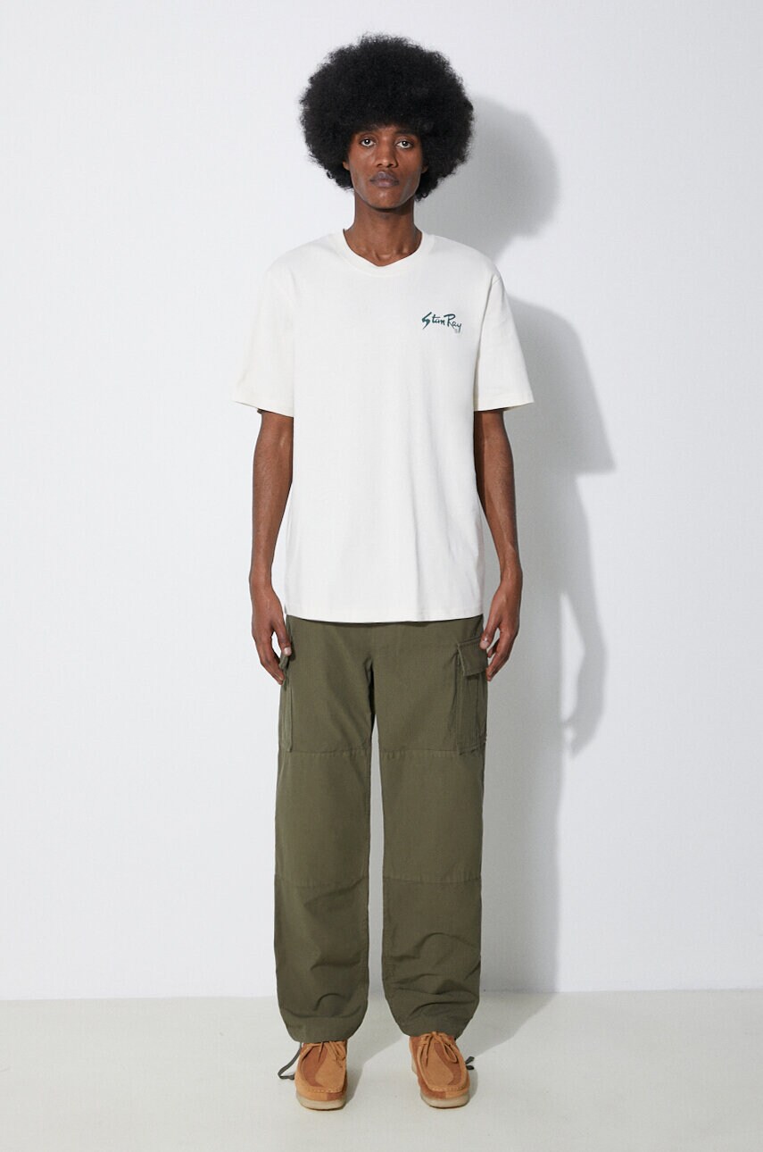 Бавовняні штани Stan Ray Cargo Pant колір зелений фасон cargo CE2404263