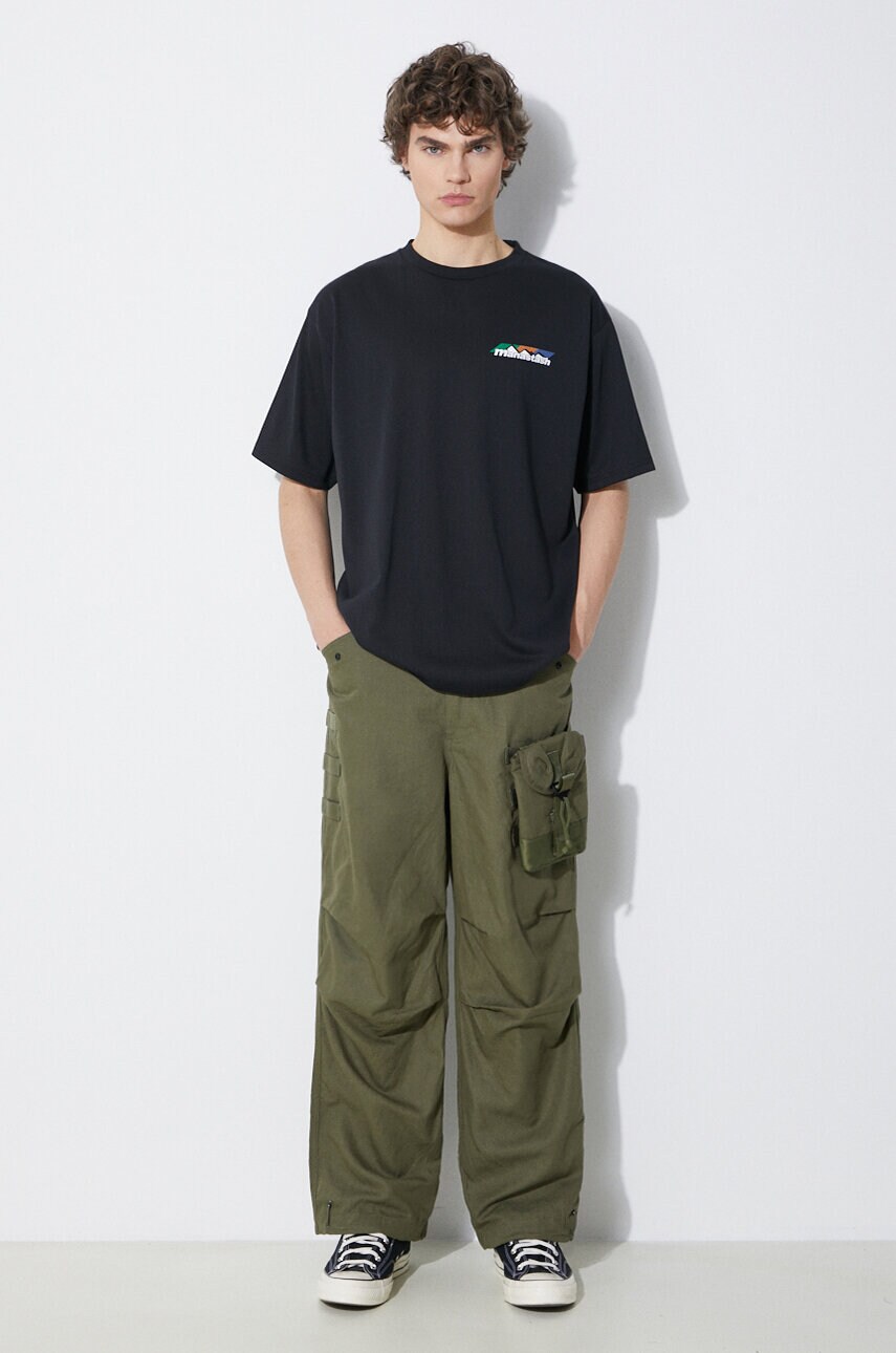 Штани Maharishi M.A.L.I.C.E. M51 Cargo Pants Cotton Hemp Twill 28 чоловічі колір зелений прямі 5051.OLIVE