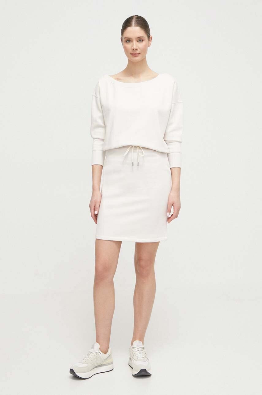 Сукня Dkny колір бежевий mini пряма