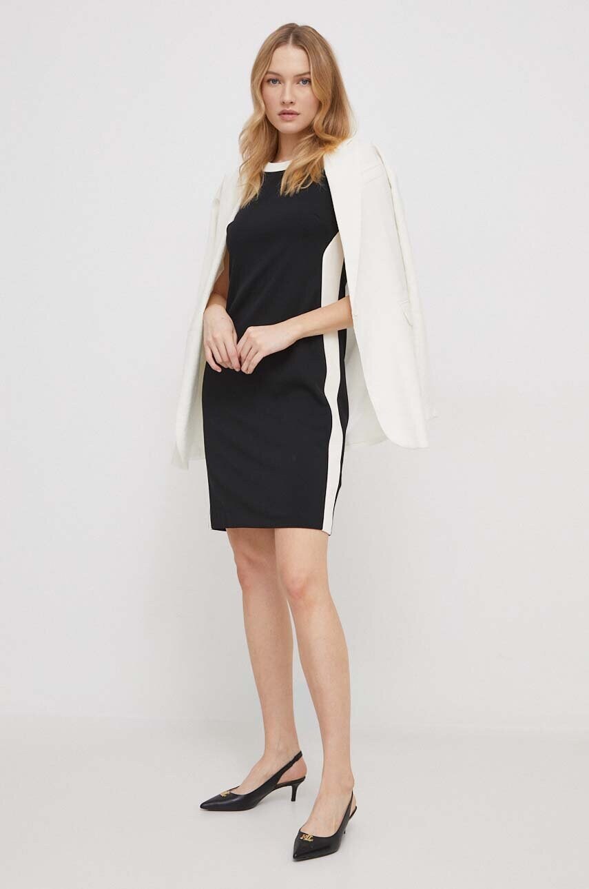 Сукня Dkny колір чорний mini пряма