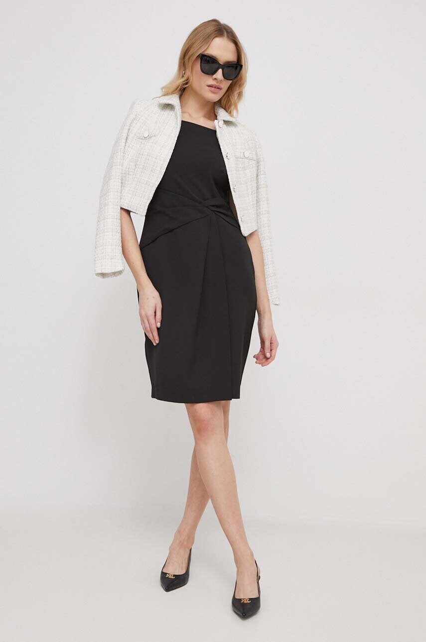 Сукня Lauren Ralph Lauren колір чорний mini пряма