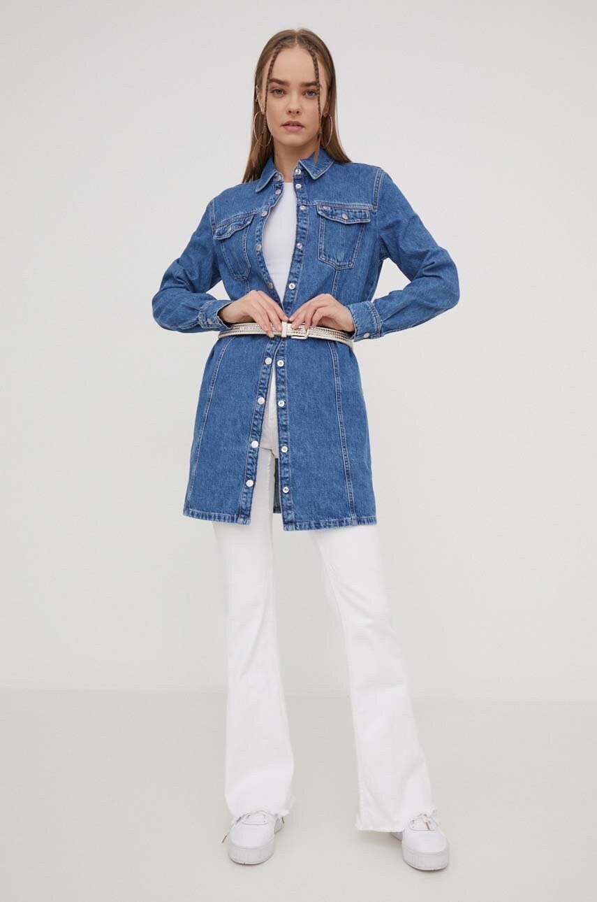 Джинсова сукня Tommy Jeans mini пряма