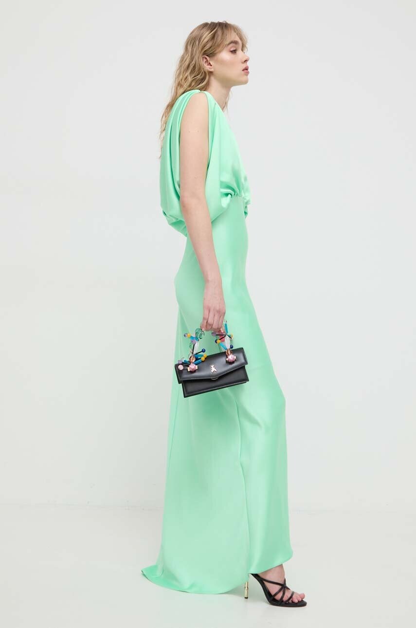 Сукня Pinko колір зелений maxi пряма