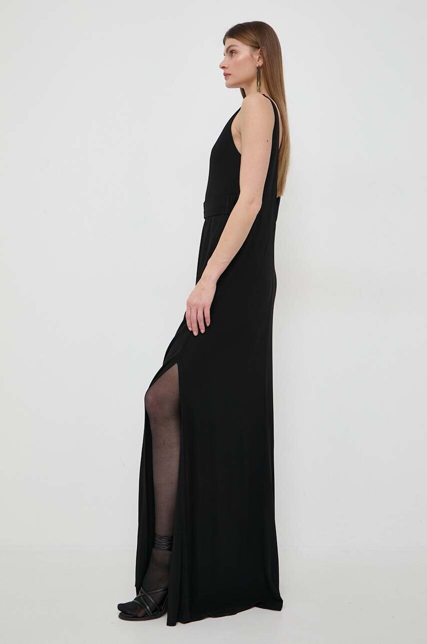 Сукня Pinko колір чорний maxi oversize