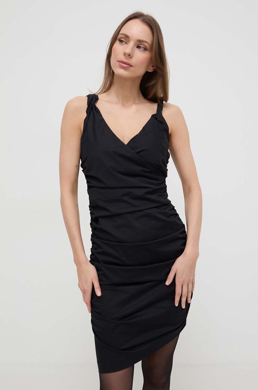 Сукня Pinko колір чорний mini облягаюча