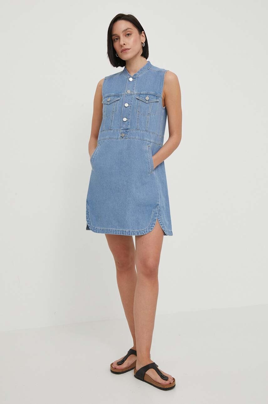 Джинсова сукня Dkny mini розкльошена D2A4BX52