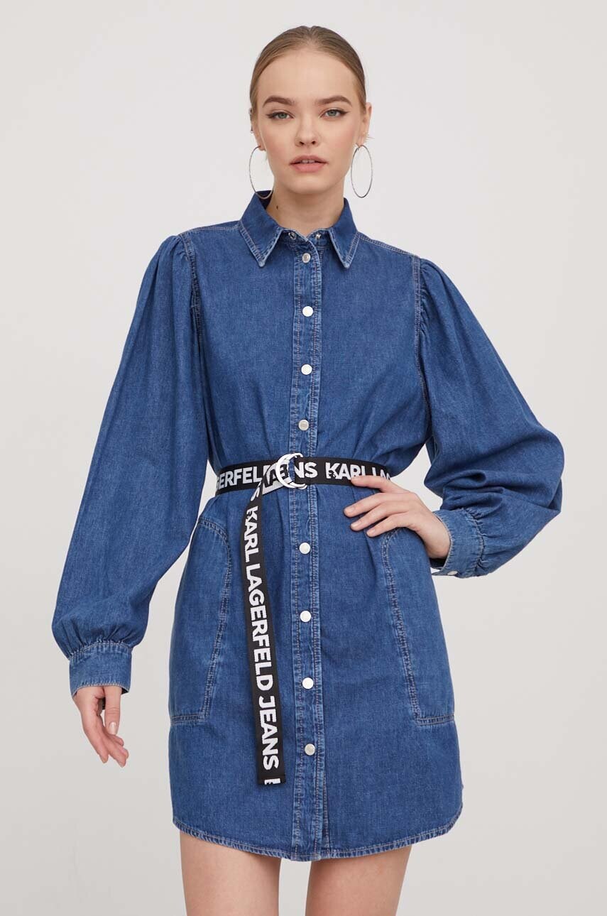 Джинсова сукня Karl Lagerfeld Jeans mini пряма