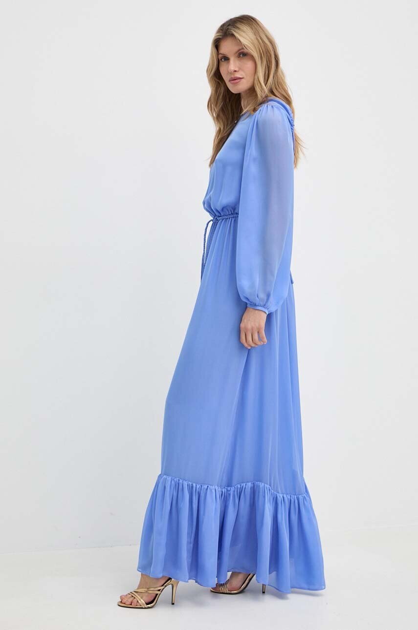 Шовкова сукня Luisa Spagnoli RUNWAY COLLECTION maxi розкльошена 541114