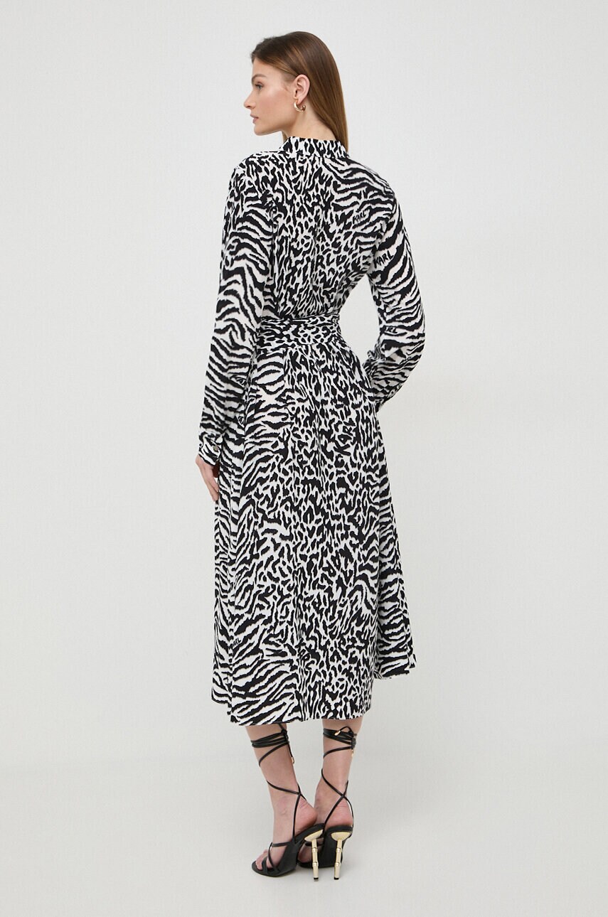 Сукня Karl Lagerfeld колір чорний midi розкльошена