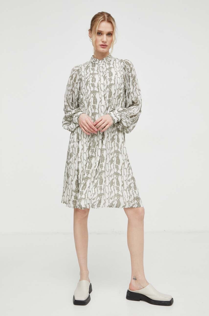 Сукня Bruuns Bazaar колір бежевий mini oversize