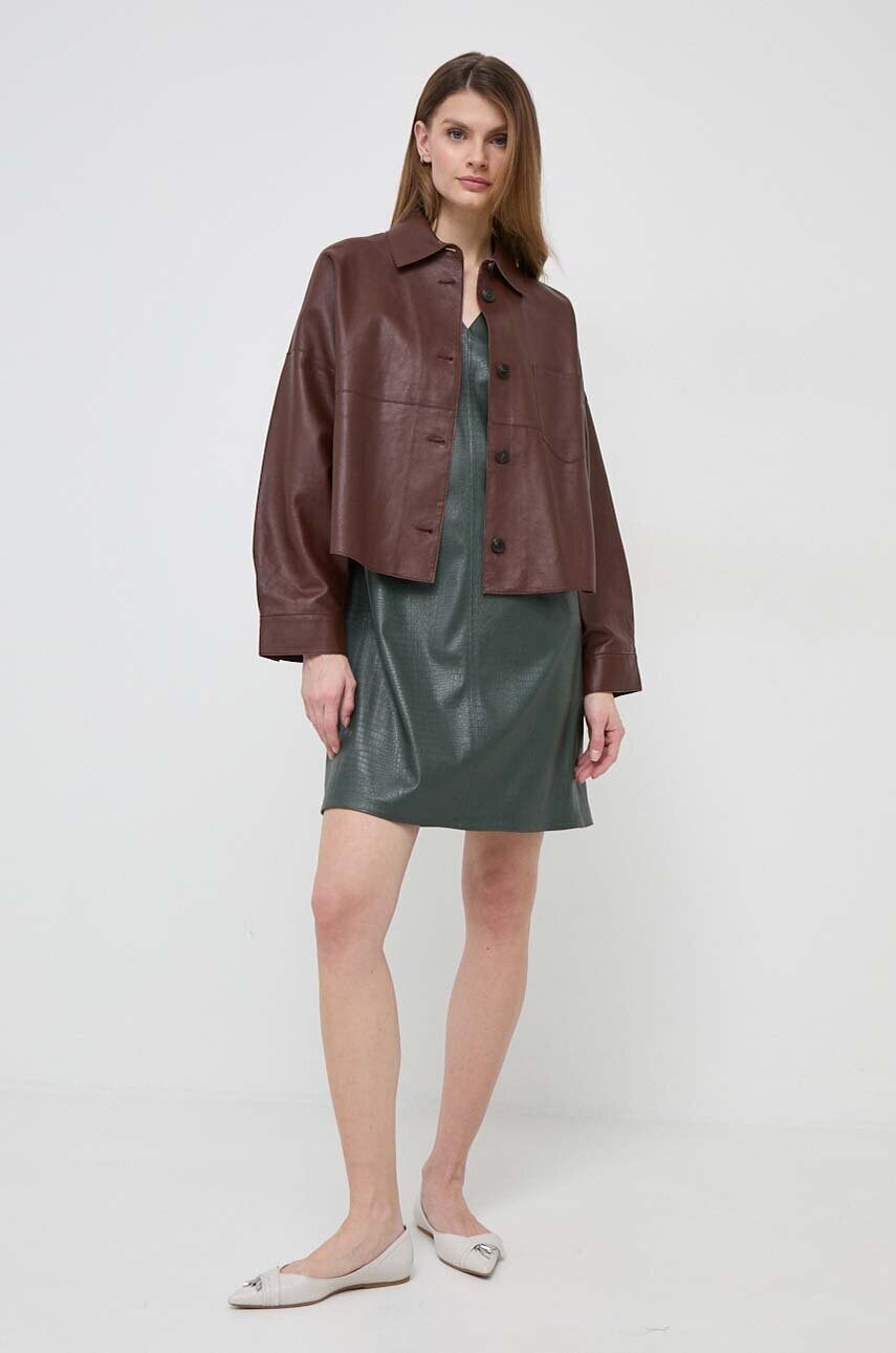 Сукня Max Mara Leisure колір зелений mini пряма