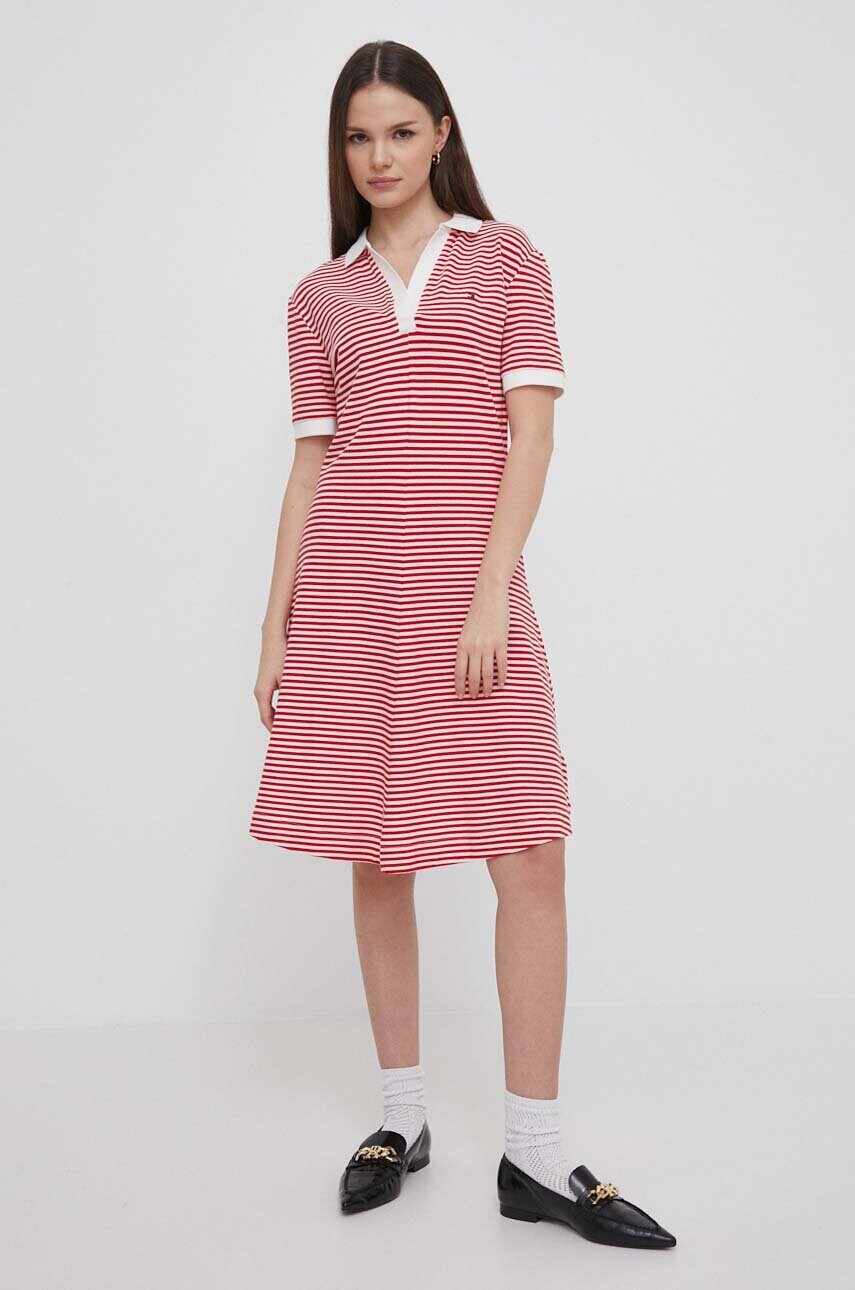 Сукня Tommy Hilfiger колір червоний mini розкльошена