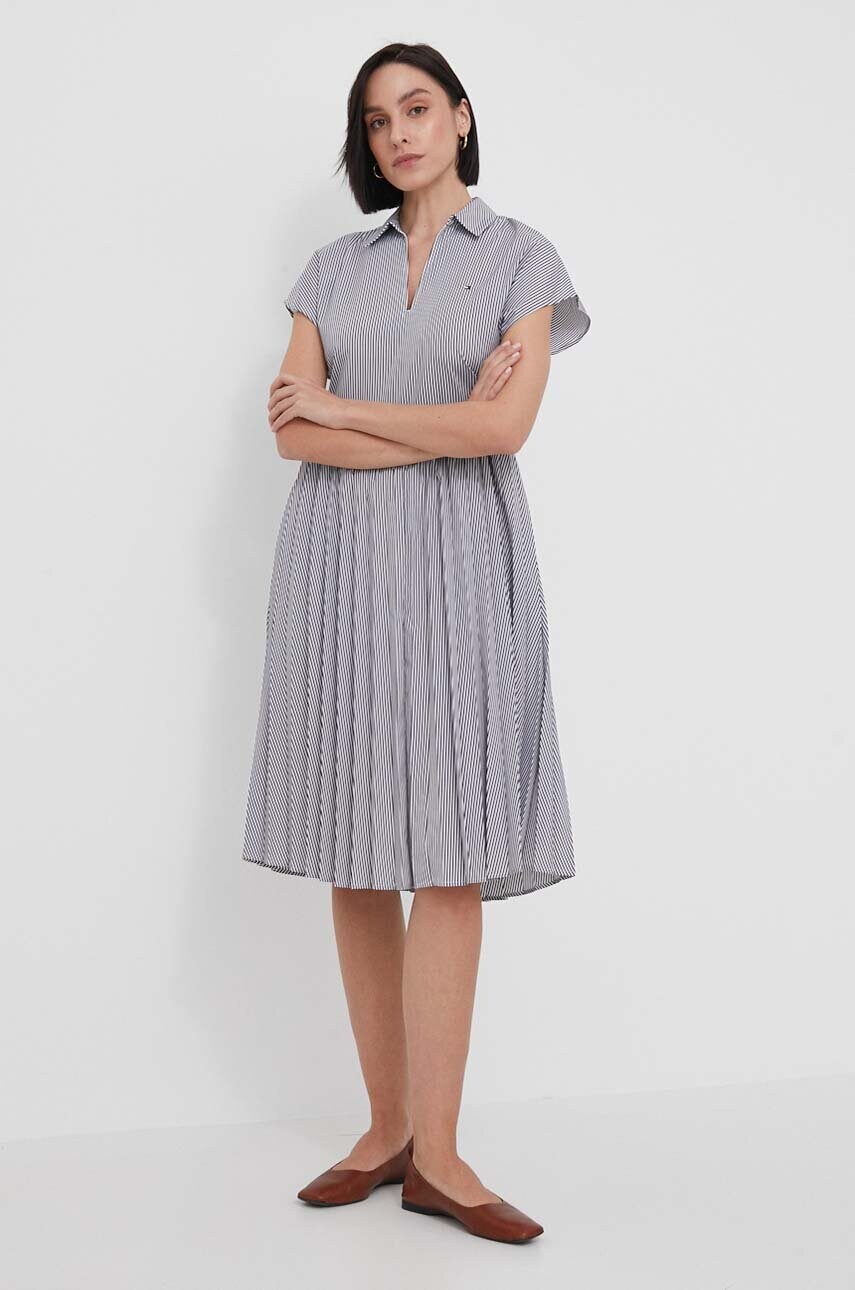 Сукня Tommy Hilfiger колір білий mini розкльошена