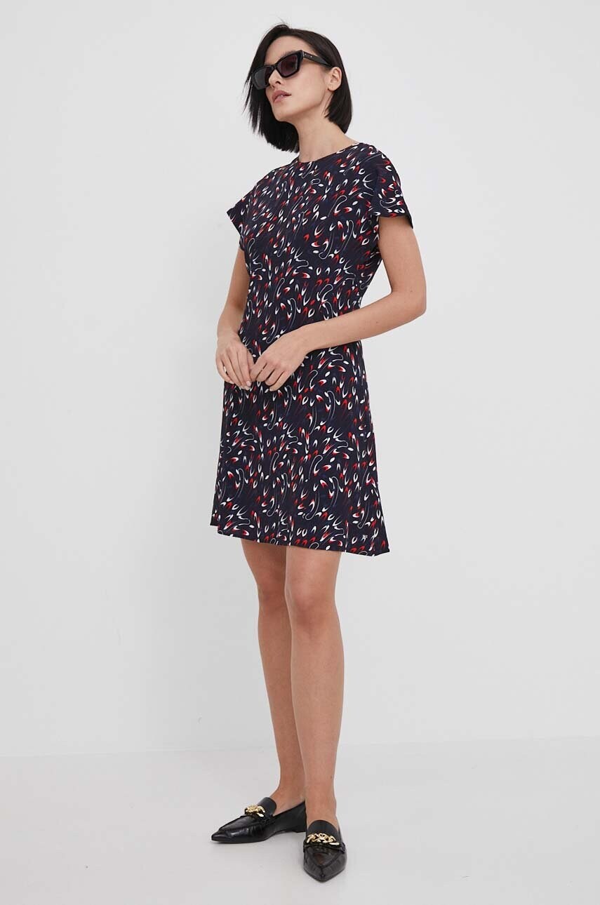 Сукня Tommy Hilfiger колір синій mini розкльошена