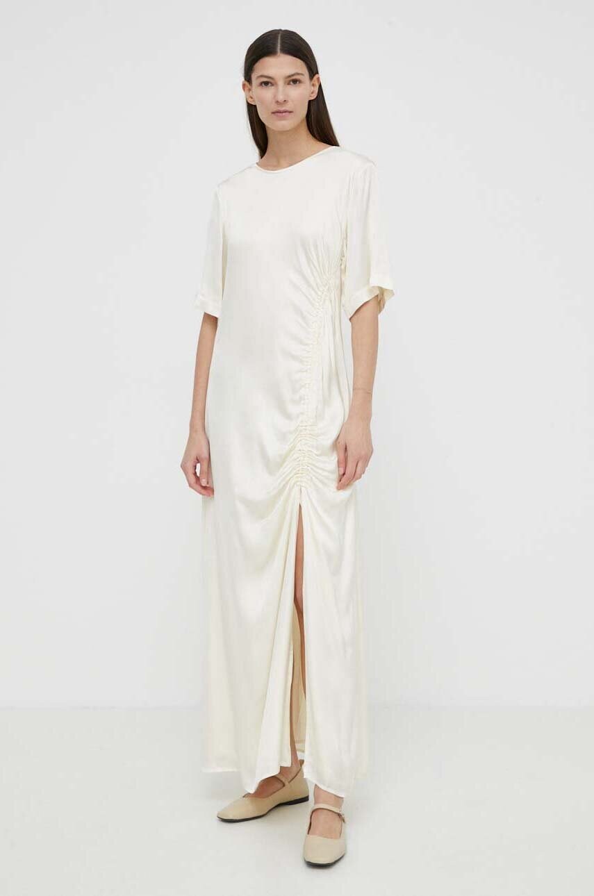 Сукня Herskind Sabastian колір бежевий maxi oversize 5148370