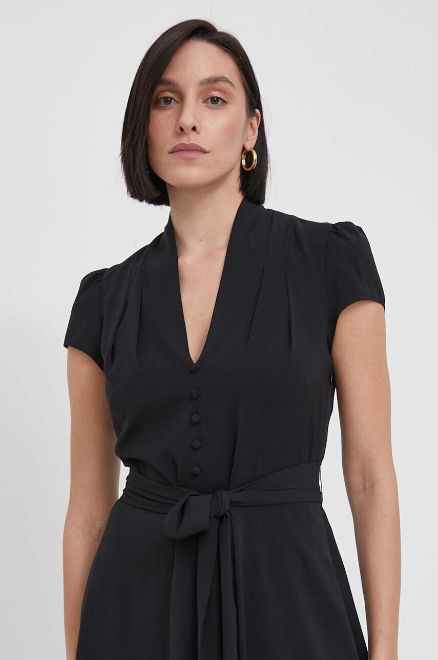 Сукня Lauren Ralph Lauren колір чорний mini розкльошена