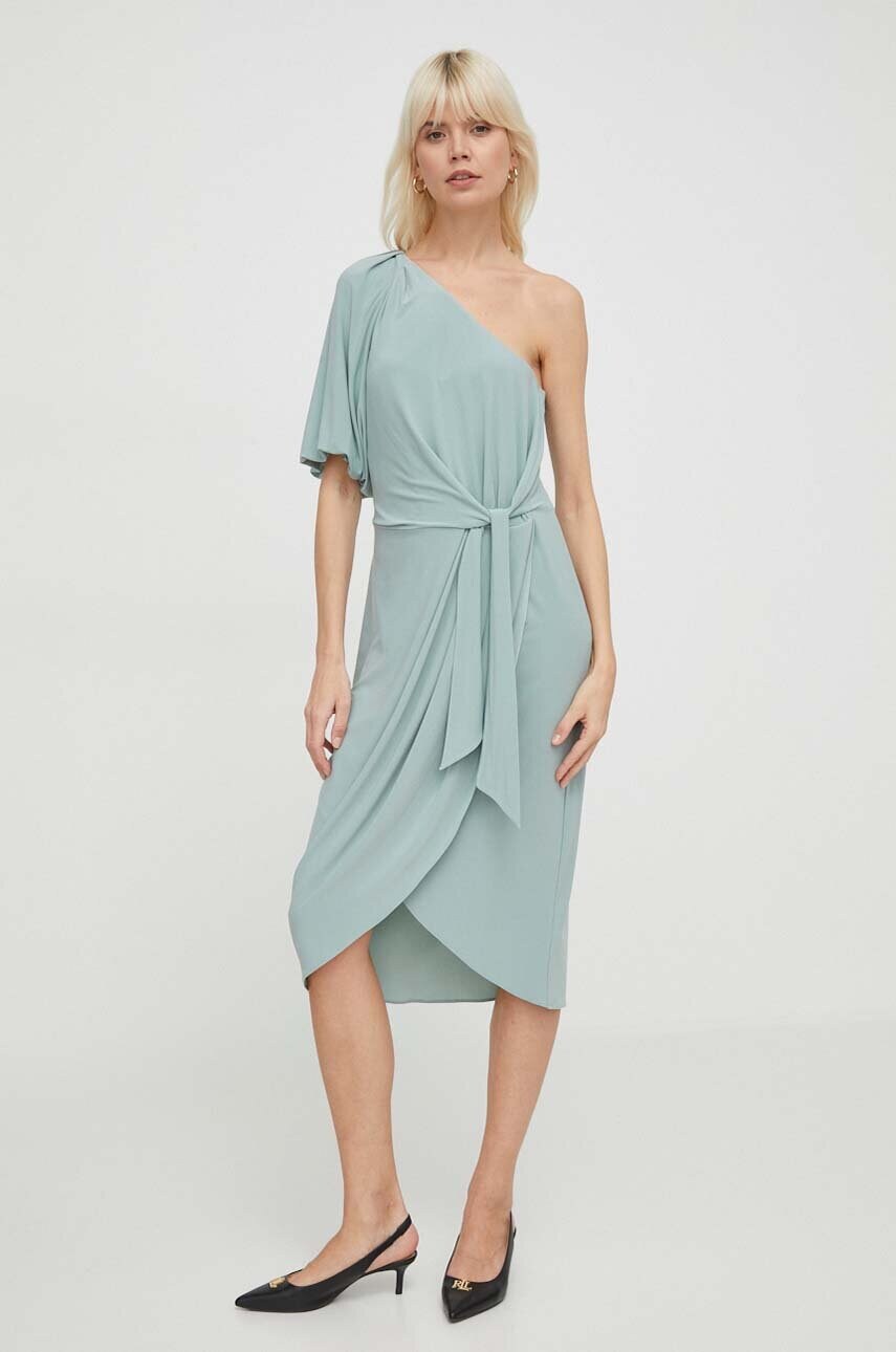 Сукня Lauren Ralph Lauren колір зелений mini пряма