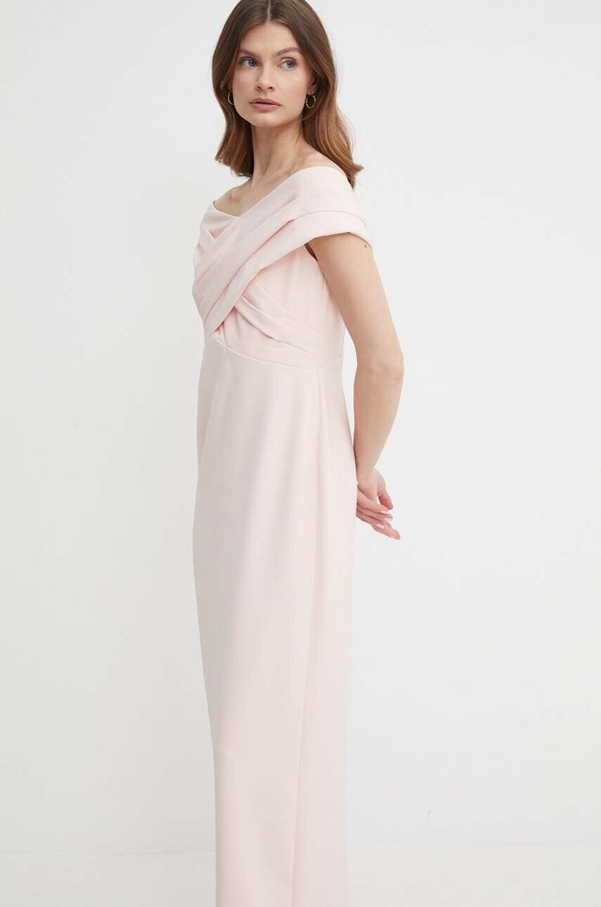 Сукня Lauren Ralph Lauren колір рожевий maxi пряма 253936391