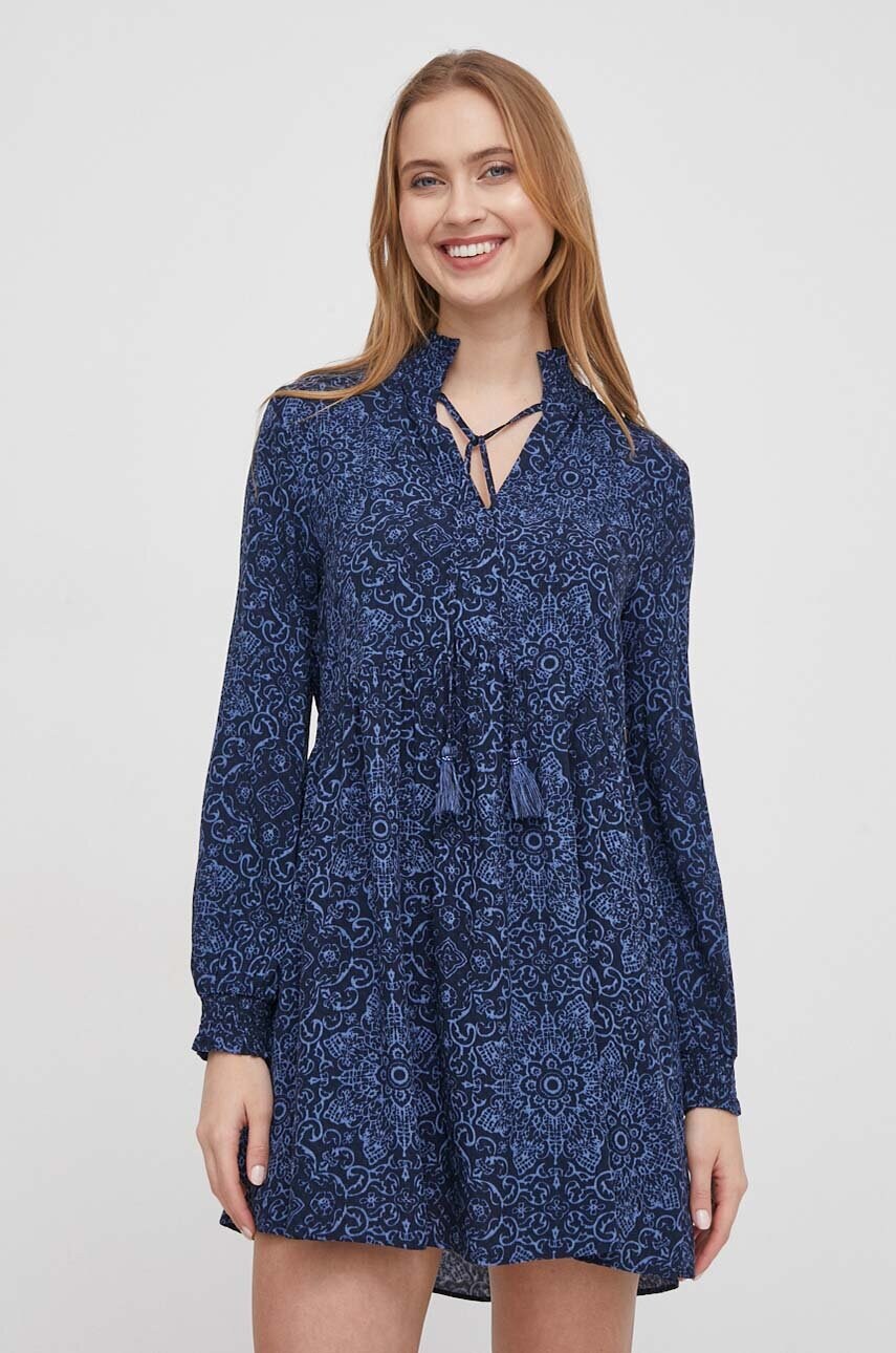 Сукня Pepe Jeans CLAUDIA колір синій mini розкльошена PL953516