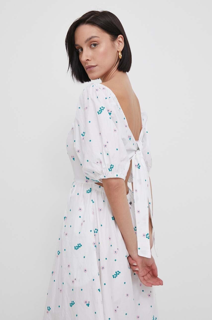 Бавовняна сукня Barbour midi розкльошена
