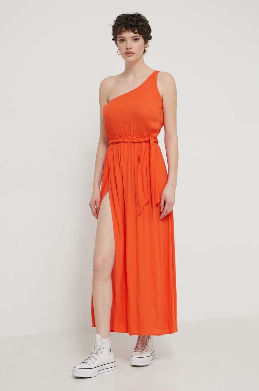 Сукня Billabong колір помаранчевий maxi розкльошена EBJWD00143