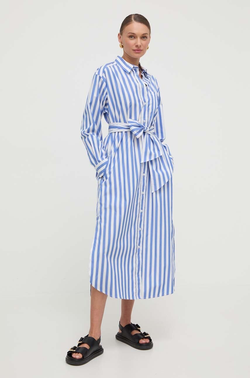 Бавовняна сукня Weekend Max Mara midi пряма